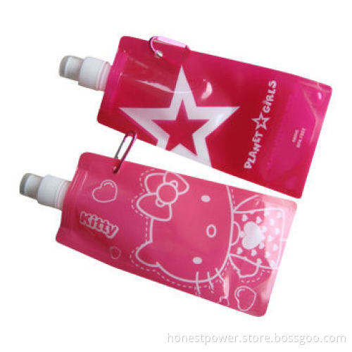 Foldable Water Bottles with Gravure Printing, Customized Sizes and Designs Welcomed